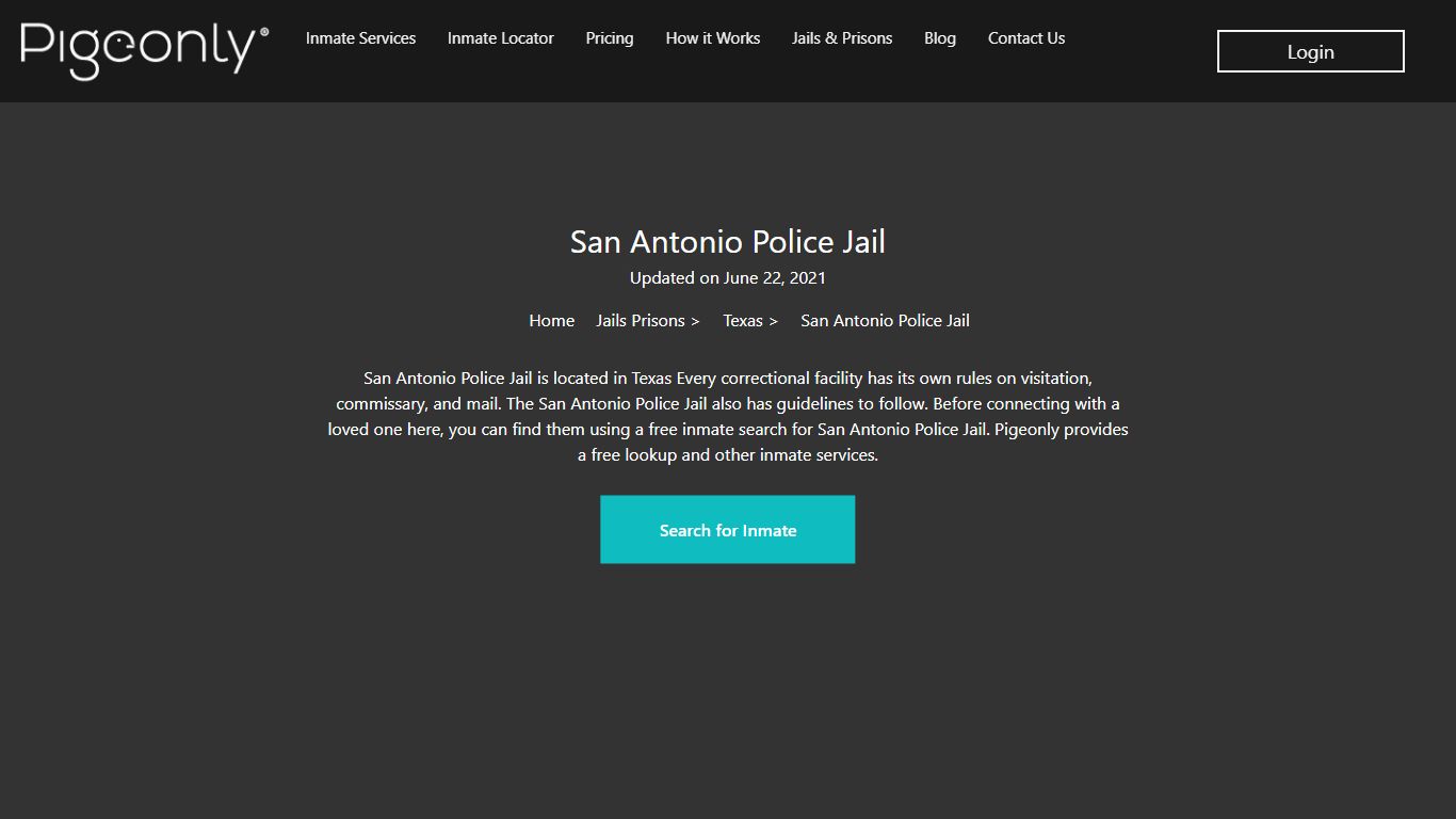 San Antonio Police Jail Inmate Search | Texas